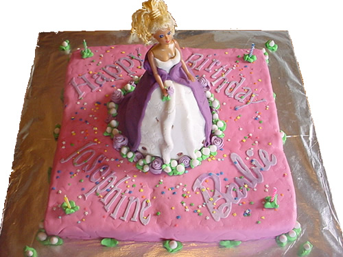 barbie cake decorating